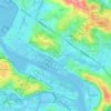 Aqueche topographic map, elevation, terrain
