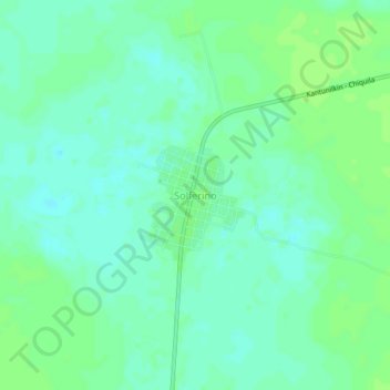 Solferino topographic map, elevation, terrain