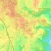 Coles Corner topographic map, elevation, terrain