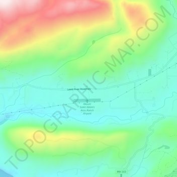 Yale topographic map, elevation, terrain