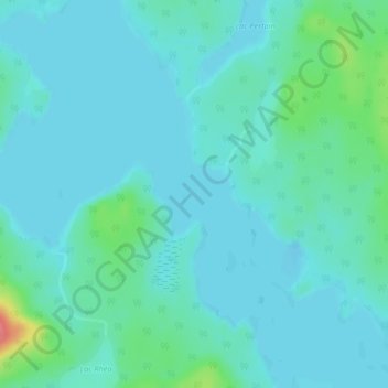 Lac Bouteroue topographic map, elevation, terrain