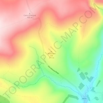 Redstone Hill topographic map, elevation, terrain