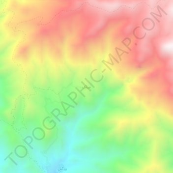 Milak topographic map, elevation, terrain