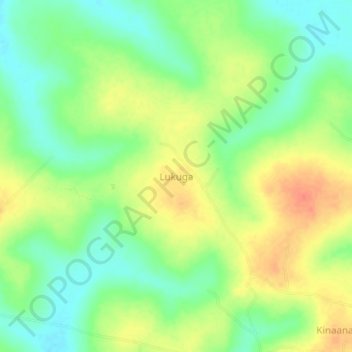 Lukuga topographic map, elevation, terrain