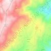 Represas topographic map, elevation, terrain