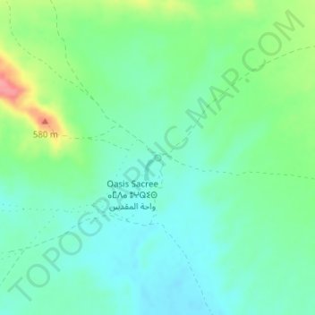Source de Oum Lâalag topographic map, elevation, terrain