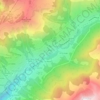 Annuit topographic map, elevation, terrain