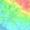 Perguet topographic map, elevation, terrain