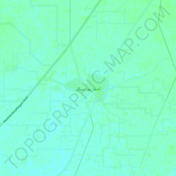 Ahmadpur Sial topographic map, elevation, terrain
