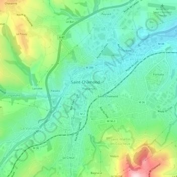 Plaisance topographic map, elevation, terrain