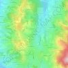 Les Gendrons topographic map, elevation, terrain