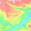 Saladoblanco topographic map, elevation, terrain
