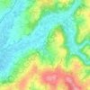 Beljina topographic map, elevation, terrain