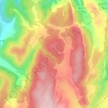 Sierra Molinos topographic map, elevation, terrain