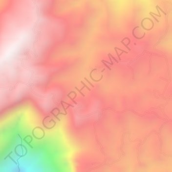 Angostura topographic map, elevation, terrain