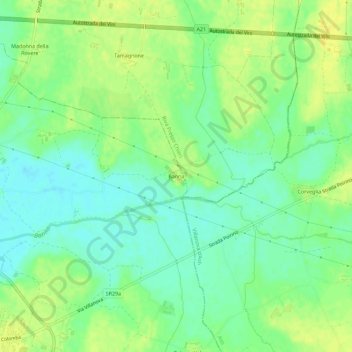 Banna topographic map, elevation, terrain