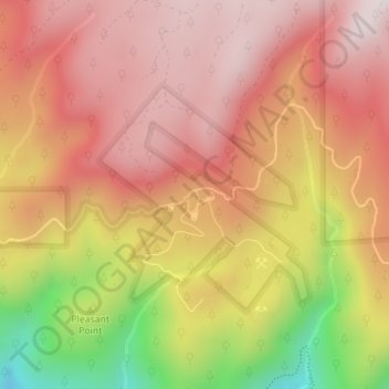 Relief topographic map, elevation, terrain