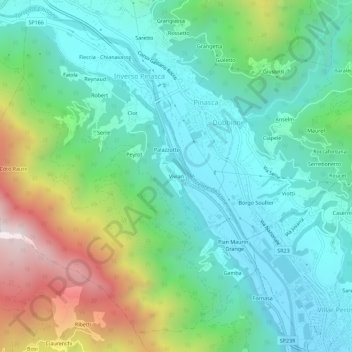 Vivian topographic map, elevation, terrain