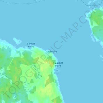 Port Medway topographic map, elevation, terrain