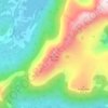 Reinen topographic map, elevation, terrain