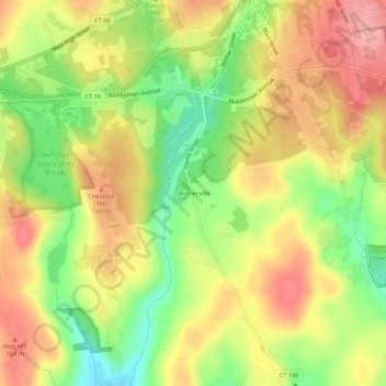 Skinnerville topographic map, elevation, terrain
