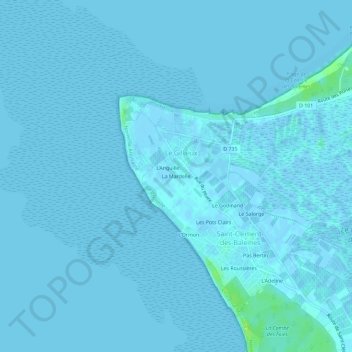 La Mardelle topographic map, elevation, terrain