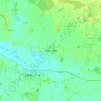 Thornton topographic map, elevation, terrain