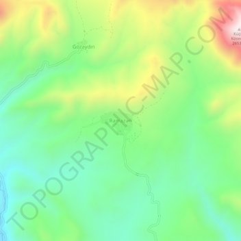Ramazan topographic map, elevation, terrain