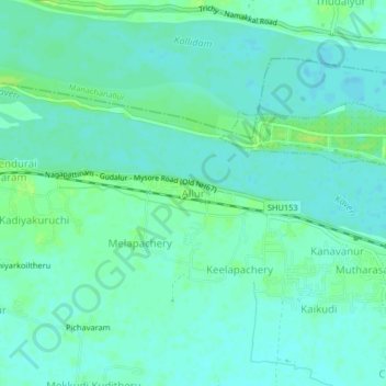 Allur topographic map, elevation, terrain