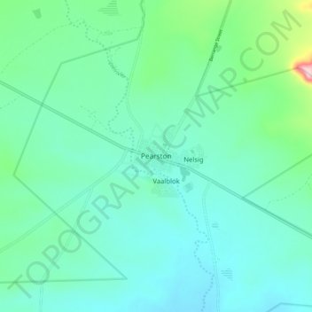 Pearston topographic map, elevation, terrain
