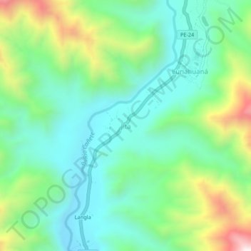 Jita topographic map, elevation, terrain