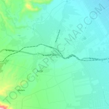 Jamrud topographic map, elevation, terrain