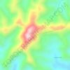 Caraça topographic map, elevation, terrain