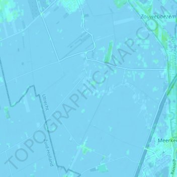 Broek topographic map, elevation, terrain