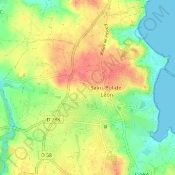 Prat Cuic topographic map, elevation, terrain