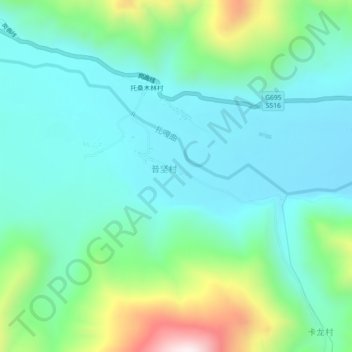 Pumei topographic map, elevation, terrain