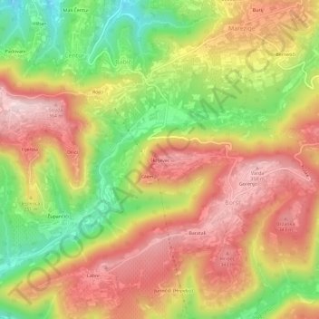 Škrljevec topographic map, elevation, terrain
