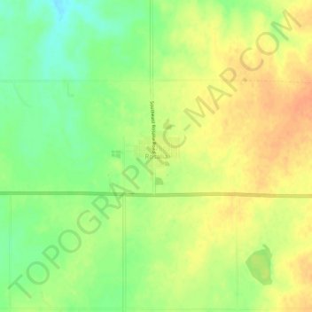 Rosalia topographic map, elevation, terrain
