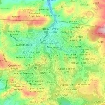 Teodora Alonzo topographic map, elevation, terrain