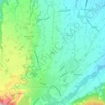 Eula topographic map, elevation, terrain