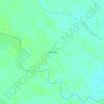 Morroco topographic map, elevation, terrain