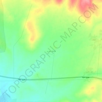Qal`at Hadid topographic map, elevation, terrain