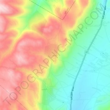 Bireh topographic map, elevation, terrain