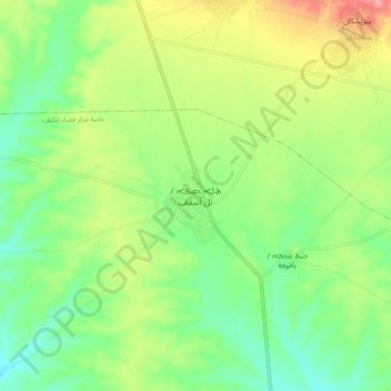 Tesqopa topographic map, elevation, terrain