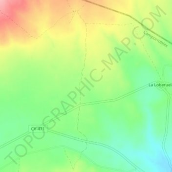 Lomas del Gato topographic map, elevation, terrain