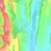 Bibirești topographic map, elevation, terrain