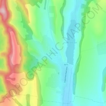 Bibirești topographic map, elevation, terrain