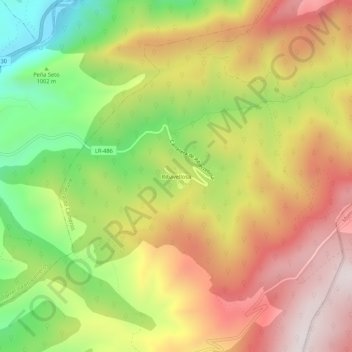 Ribabellosa topographic map, elevation, terrain
