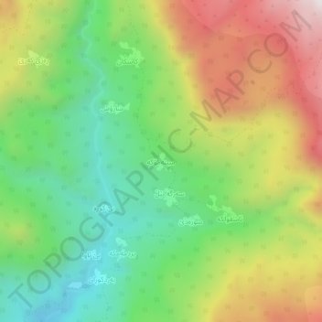 Sinah Mukah topographic map, elevation, terrain