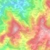 Trente topographic map, elevation, terrain